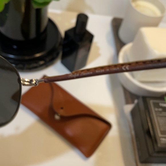 Ralph Lauren Aviators leather sides 51 14 140 - Picture 8 of 9